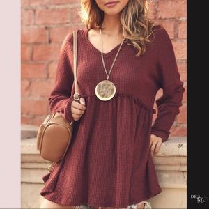 Waffle Knit Hoodie